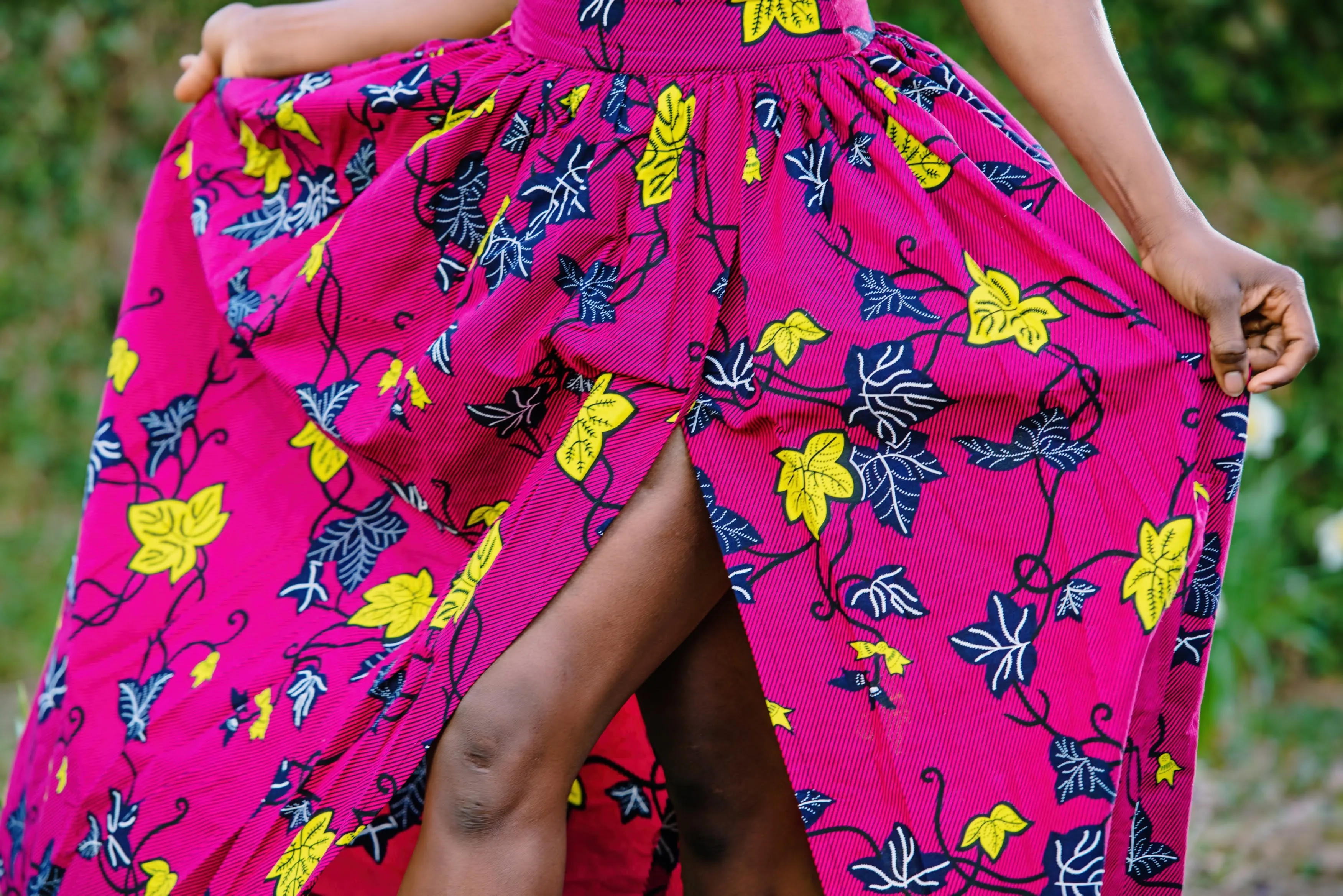 ADAEZE MAXI ANKARA PRINT SKIRT