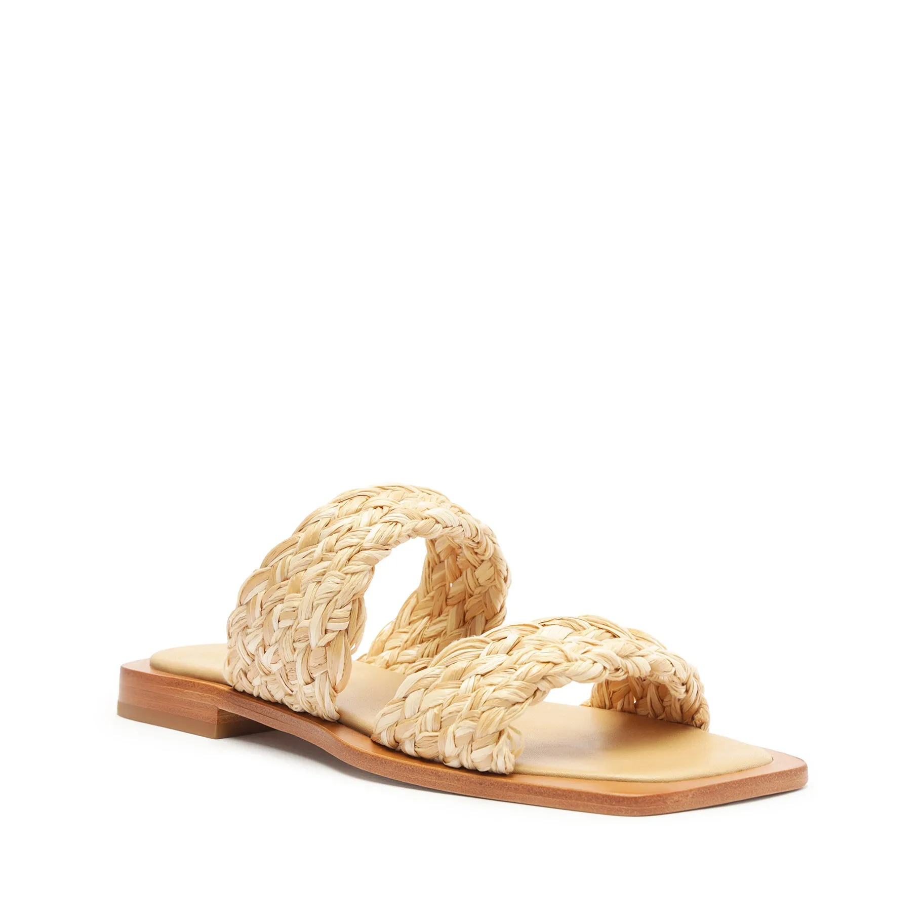 Amani Straw Flat Sandal