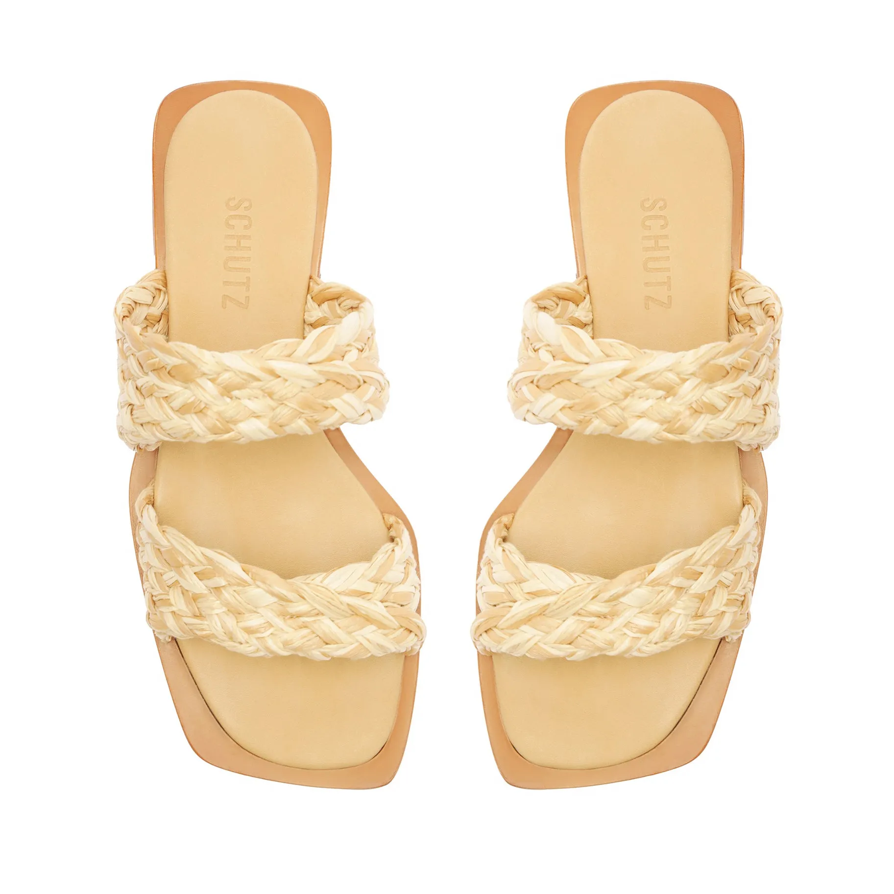 Amani Straw Flat Sandal