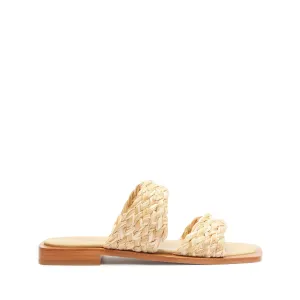 Amani Straw Flat Sandal