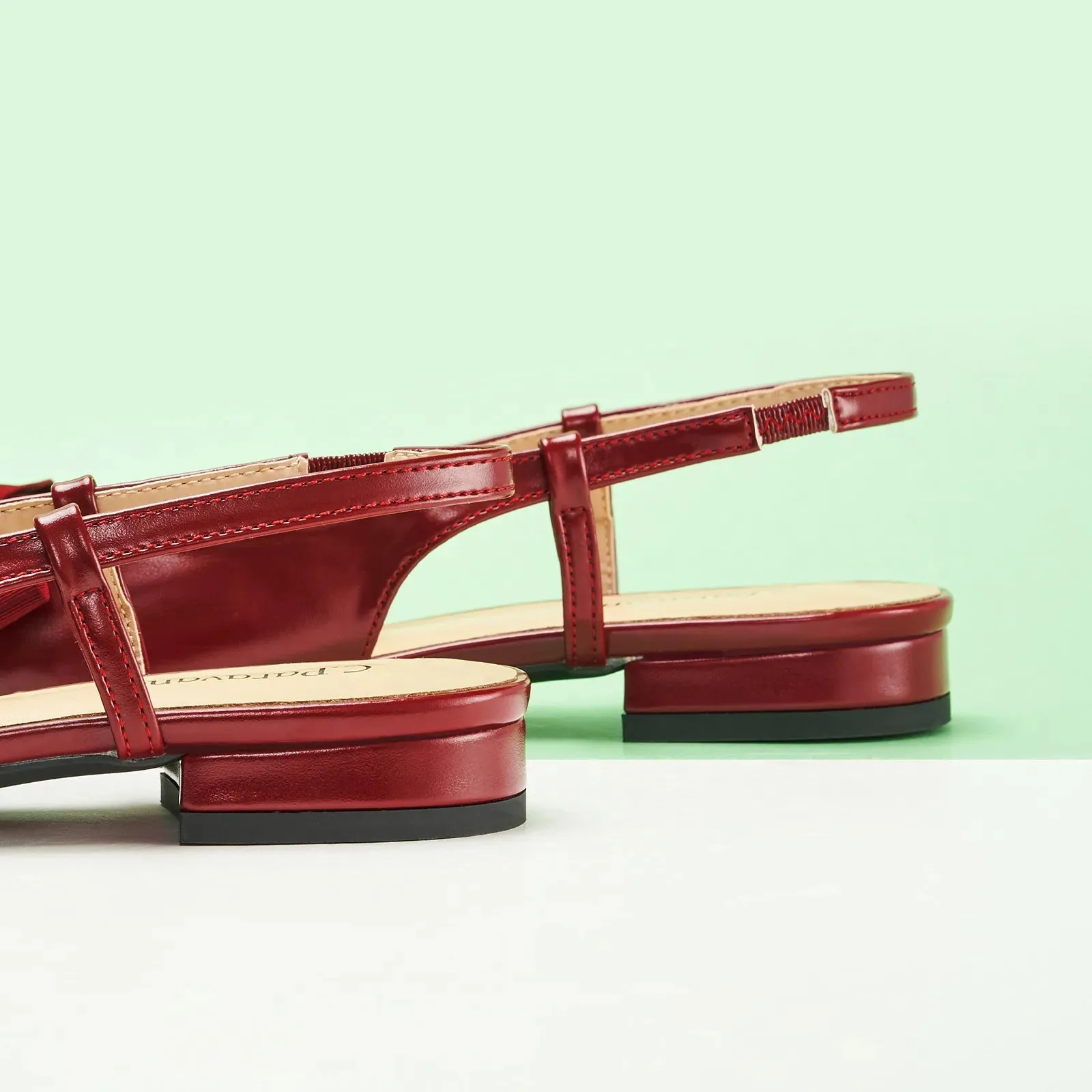 Ankle Strap Bow Slingback Mary Jane (Anita)