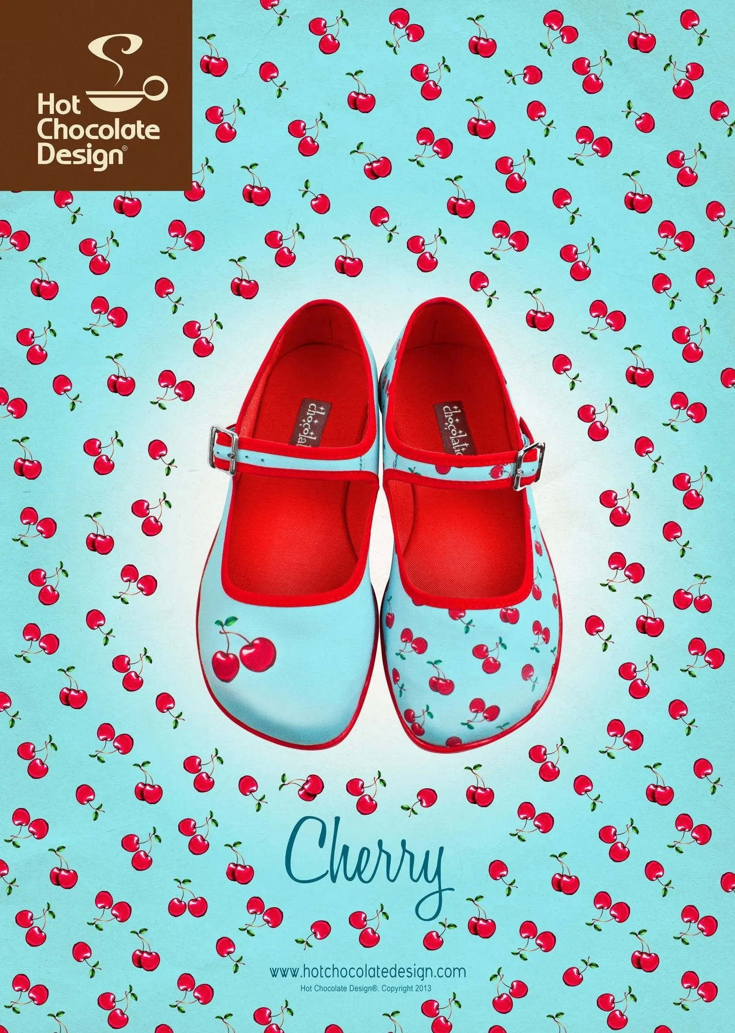 Chocolaticas® CHERRY Women's Mary Jane Flat