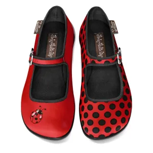 Chocolaticas® LADYBUG Women's Mary Jane Flat