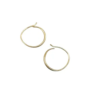 Dainty Hoop Earrings Gold 14k