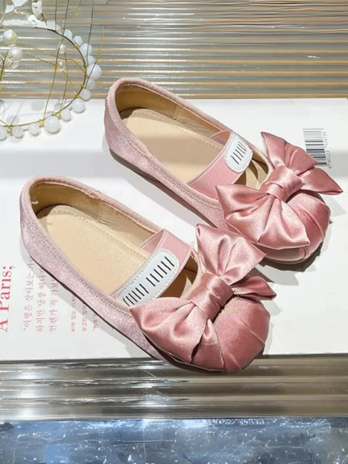 Girls Adorable and Elegant Bow-Tie Ballet Flats By Liv and Mia