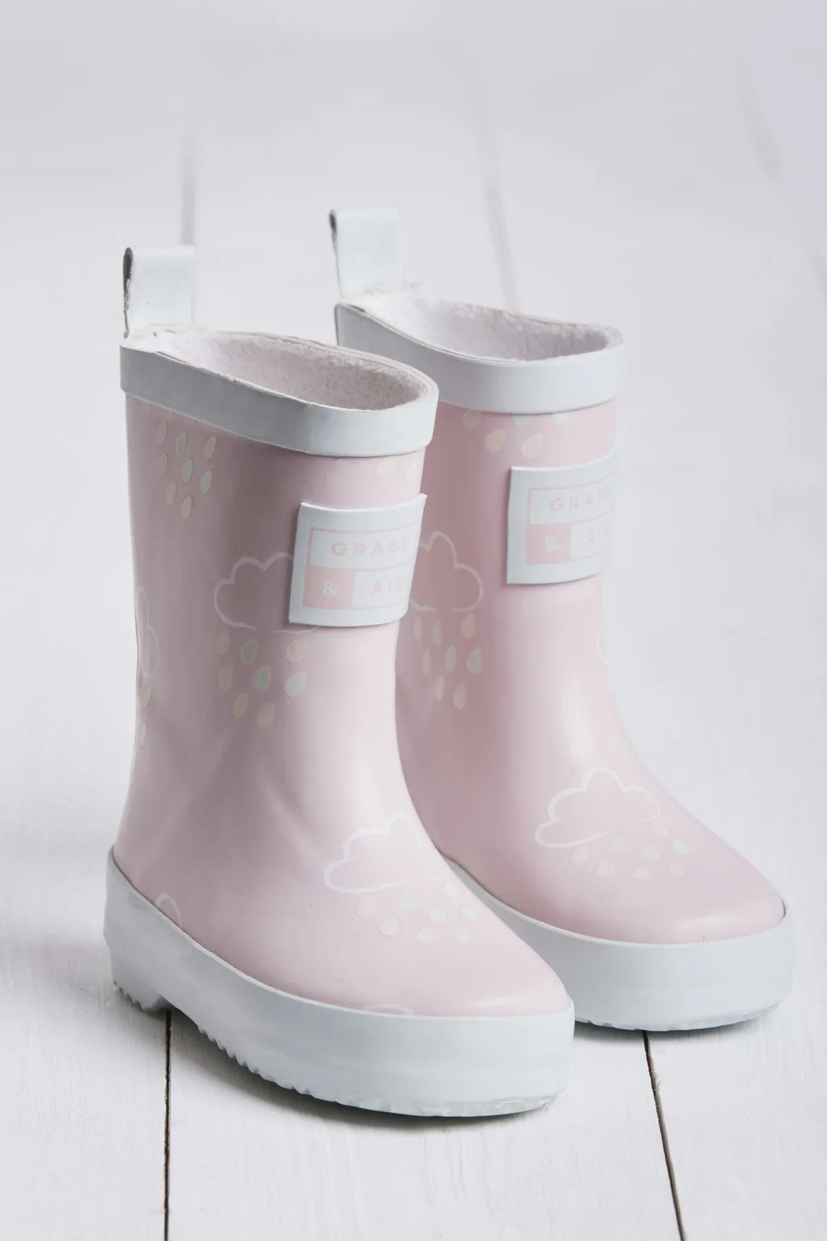 Grass & Air Mini Adventure Boots with Bag - Baby Pink