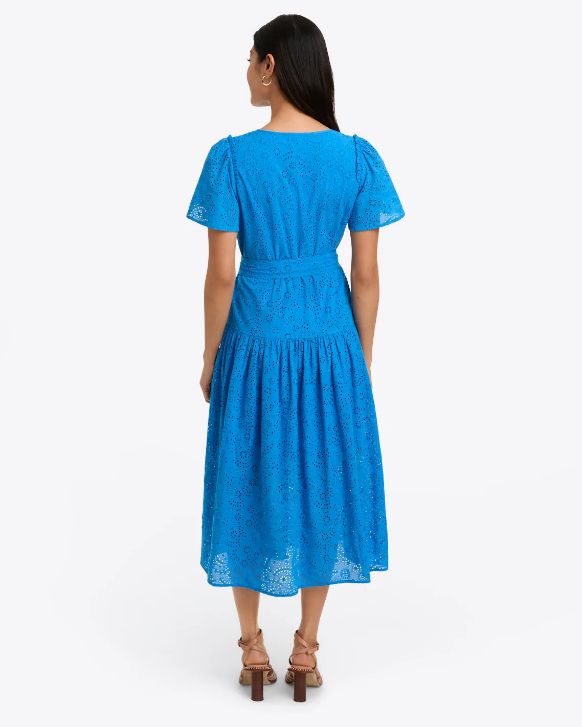 Mia Midi Dress in Eyelet