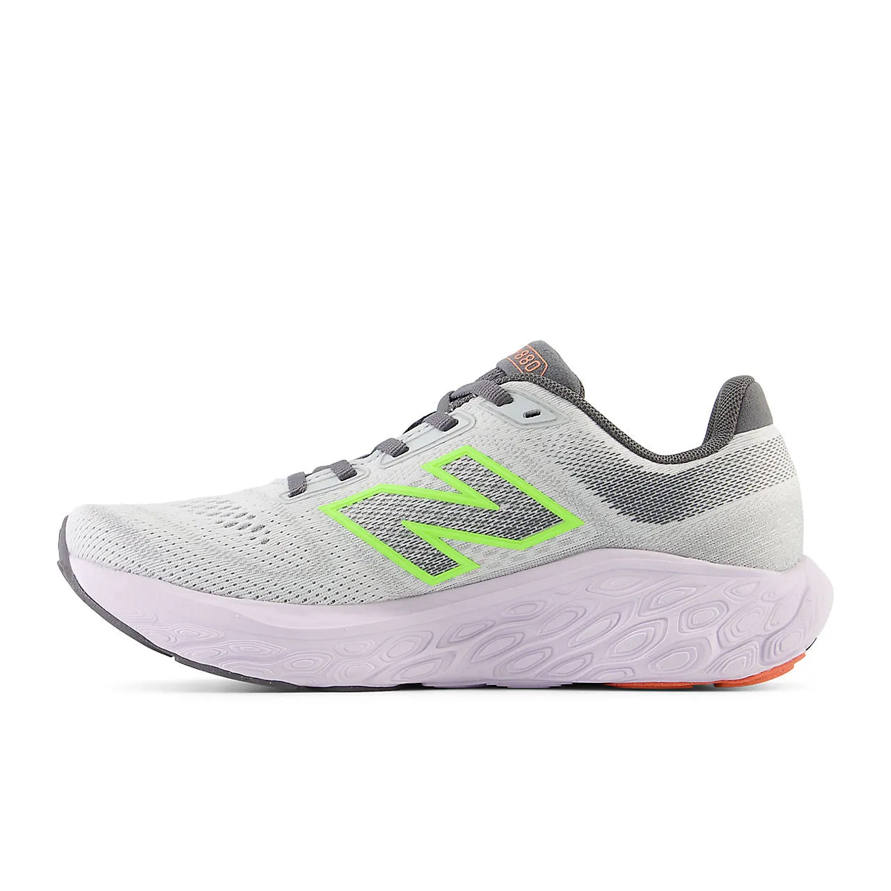 New Balance Fresh Foam X 880 v14 (Womens) - Grey matter with taro and bleached lime glo