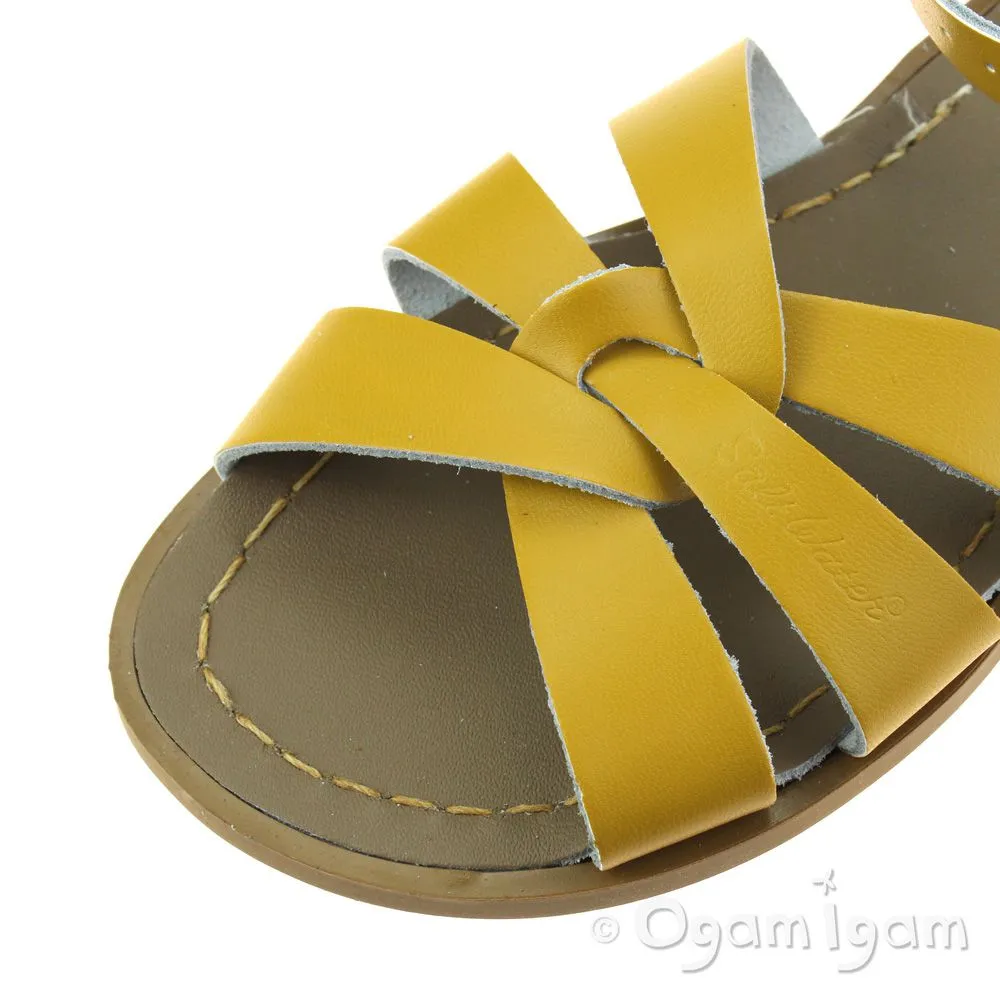 Salt-Water Original Womens Mustard Yellow Waterfriendly Sandal