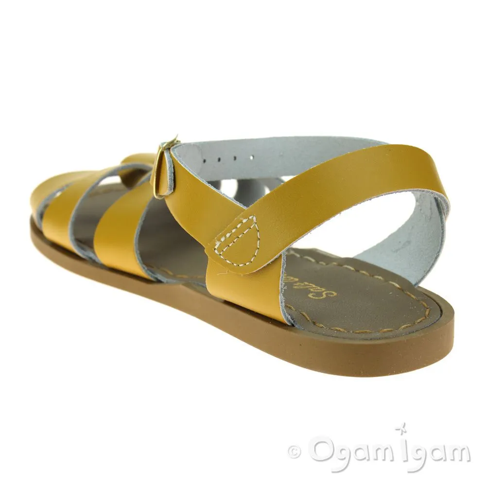 Salt-Water Original Womens Mustard Yellow Waterfriendly Sandal