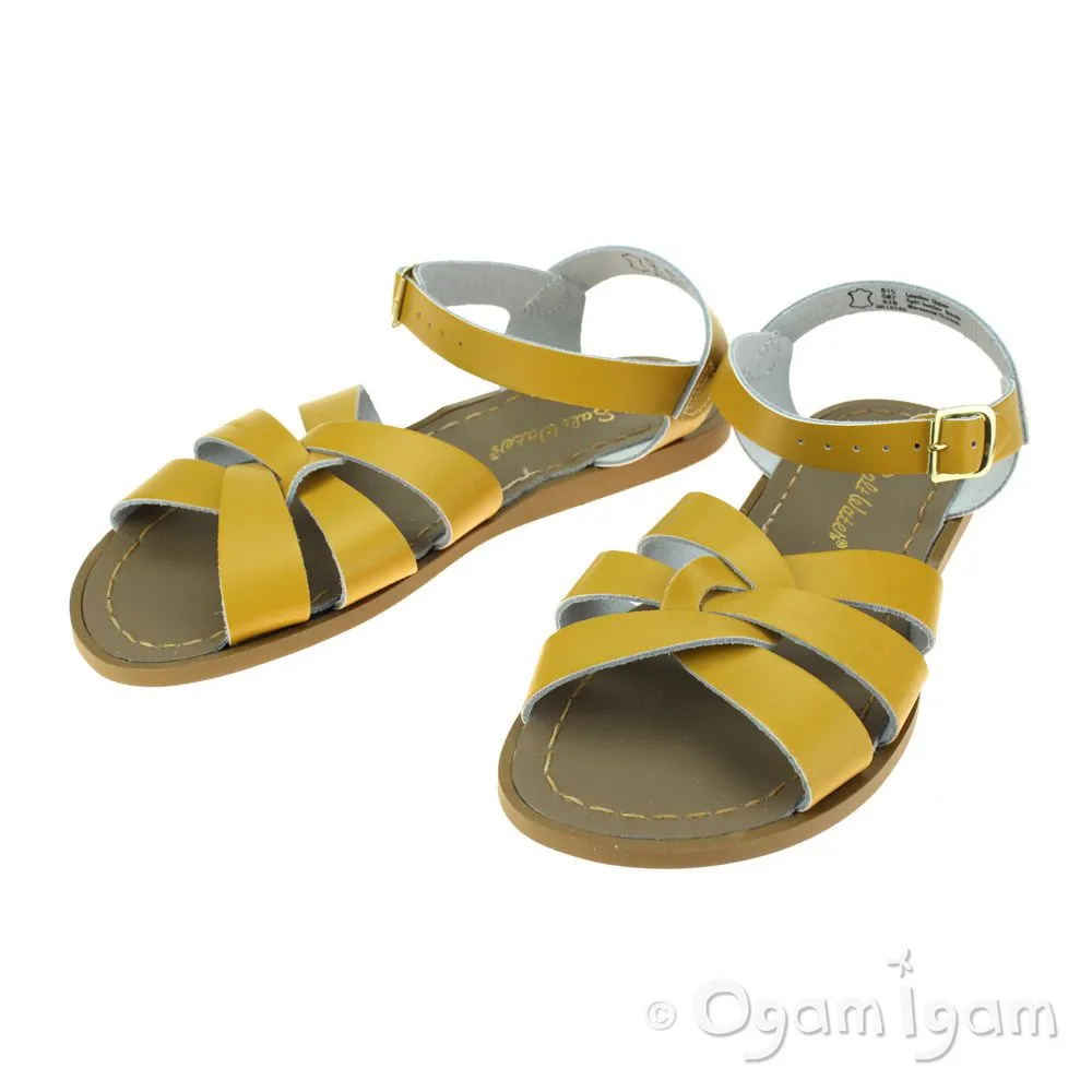 Salt-Water Original Womens Mustard Yellow Waterfriendly Sandal