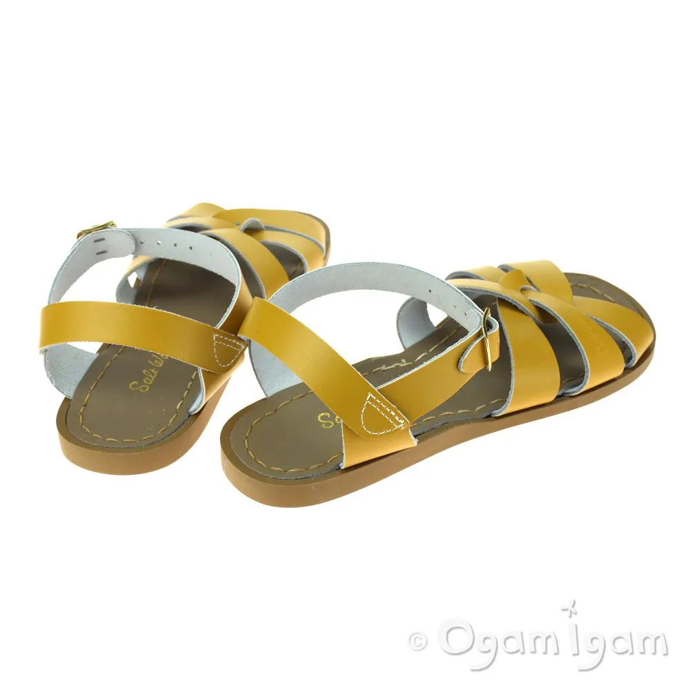 Salt-Water Original Womens Mustard Yellow Waterfriendly Sandal