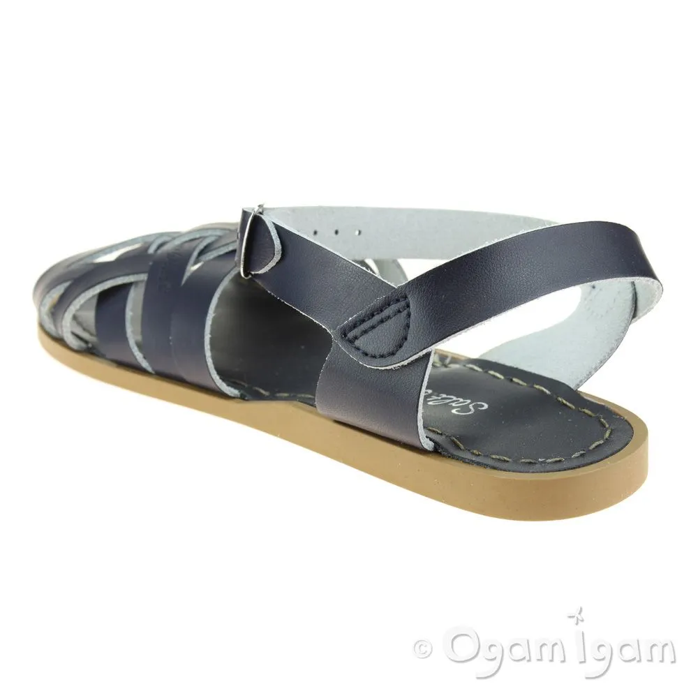 Salt-Water Retro Womens Navy Sandal