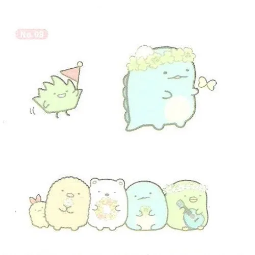 San-X Sumikko Gurashi Ensky Collectible Temporary Tattoo