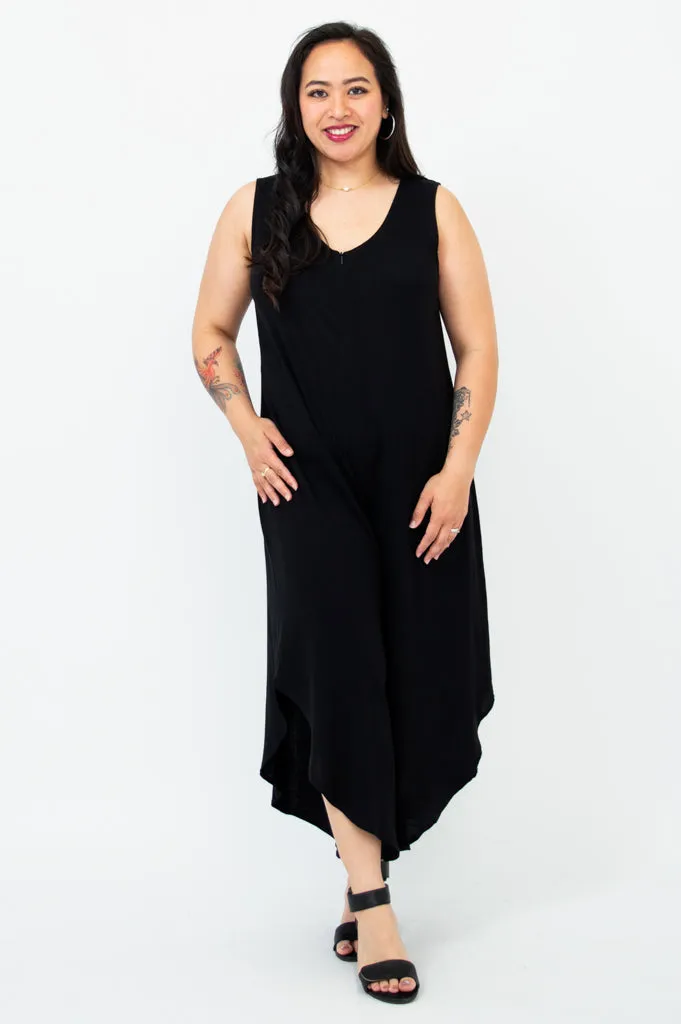 Sanito Jumpsuit, Black, Bamboo