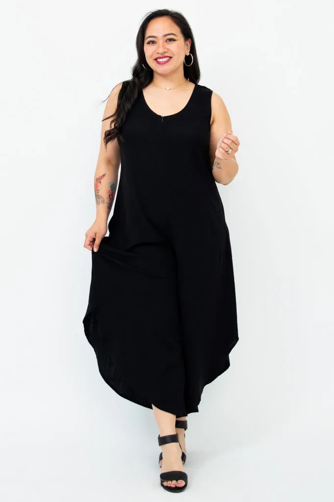 Sanito Jumpsuit, Black, Bamboo