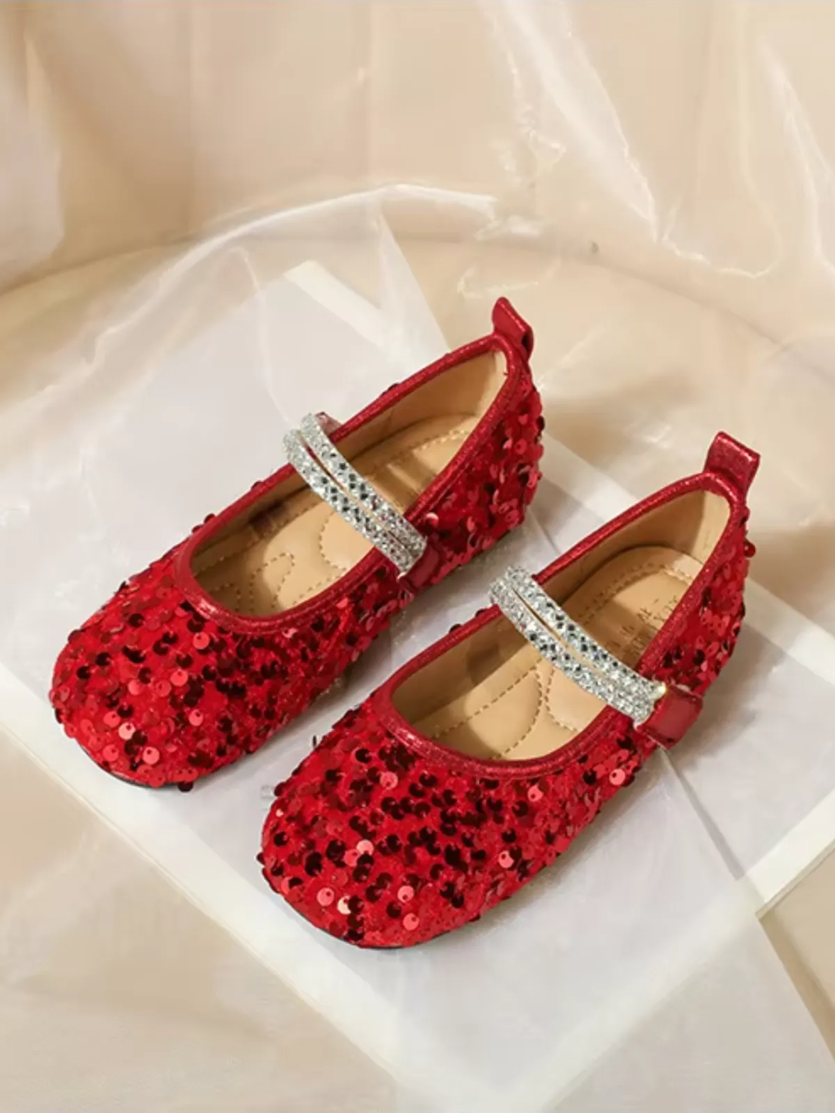 Sparkling Holiday Sequins Flats Shoes