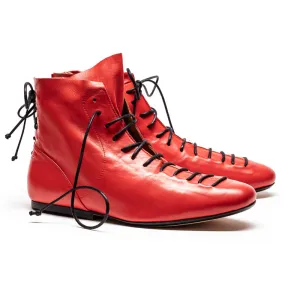 SS24 MAGRITTE Tomato | Leather Boots